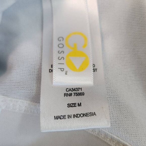 Gossip Black Print Sports Bra with Green Trim NWT Size Medium Racerback Bra - Picture 9 of 10